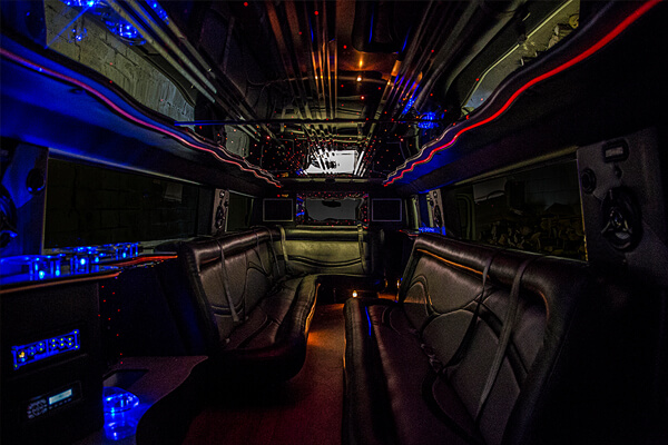 Hummer limo with leather seats