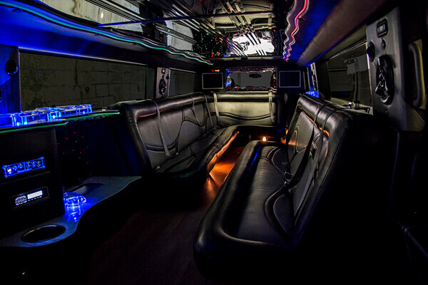 Hummer limo interior